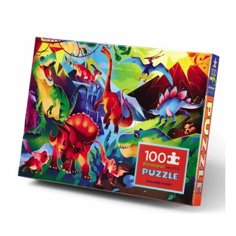 Crocodile Creek - Puzzle 100 Pcs Holographic/Dinosaurs