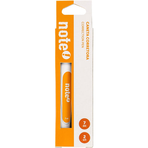 Caneta Corretora 7ml 2 Unidades Note!