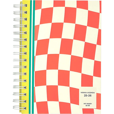 Agenda A5 2026 Espiral 16 Meses Semanal Geometric Note!