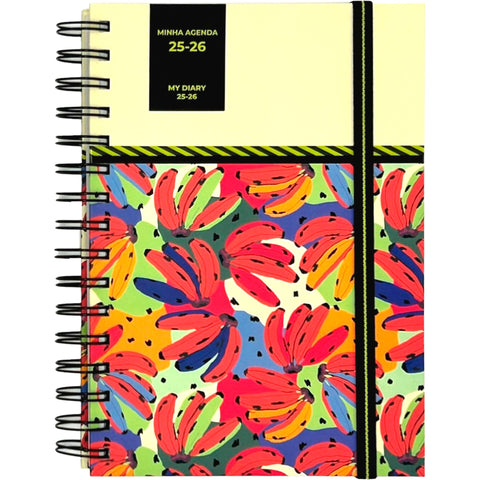 Agenda A5 2026 Espiral 16M Semanal Tropic Note!