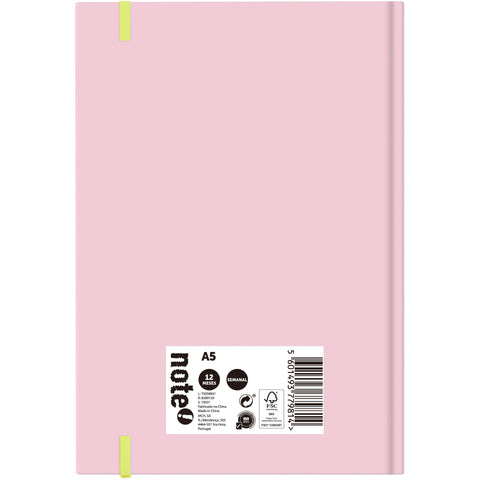 Agenda A5 2026 12 Meses Semanal Essential Note!