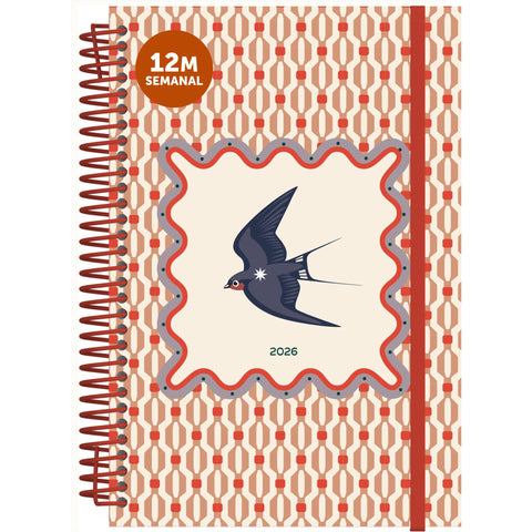 Agenda A5 2026 Esp 12M Sem Animals Note!