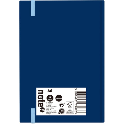 Agenda A6 2026 12 Meses Semanal Essential Note!