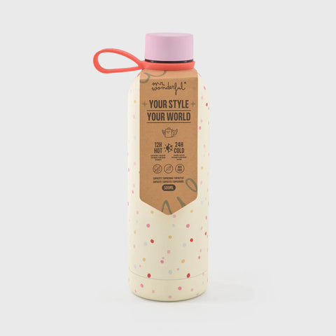 Garrafa Térmica - Bolinhas Coloridas