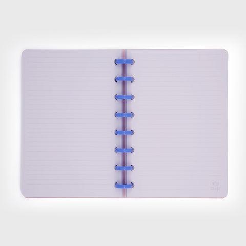 Caderno A5 - Xadrez Azul e Rosa