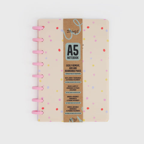 Caderno A5 - Bolinhas