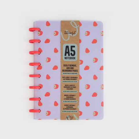 Caderno A5 - Morangos
