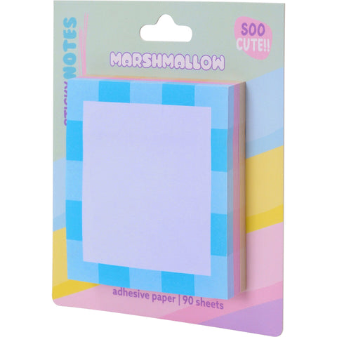 Bloco Notas Aderentes 3 Unidades Marshmallow