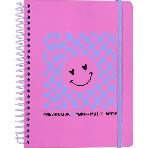 CAderente Espiral A5 Smiley Chess Marshmallow