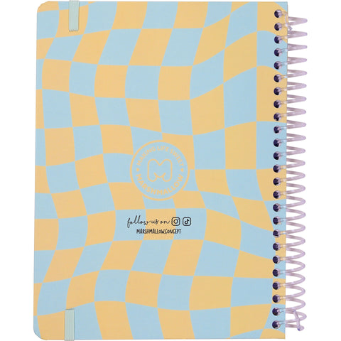 Caderno Espiral A5 Slimey Chess (várias opções) Marshmallow