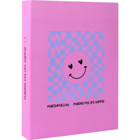 Capa De Argolas A4 Smiley Chess Marshmallow