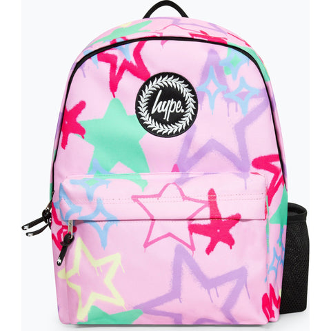 Mochila Graffiti Stars Badge Rosa Hype