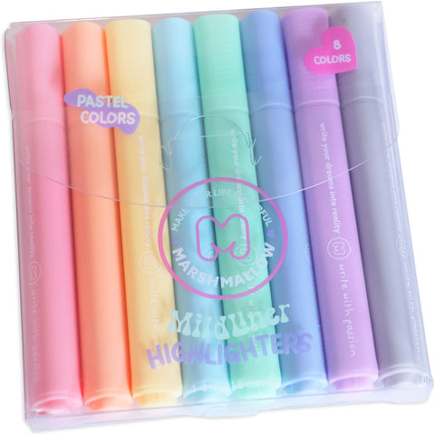 Marcador Fluor Pastel 8 Unidades Marshmallow