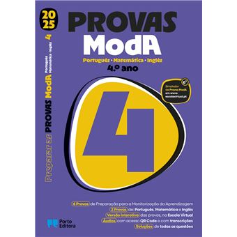 Preparar as Provas ModA 2025 - Português, Matemática e Inglês - 4.º Ano