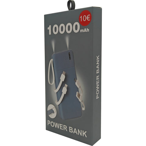 Power Bank 10.000 Mah Azul Fusion