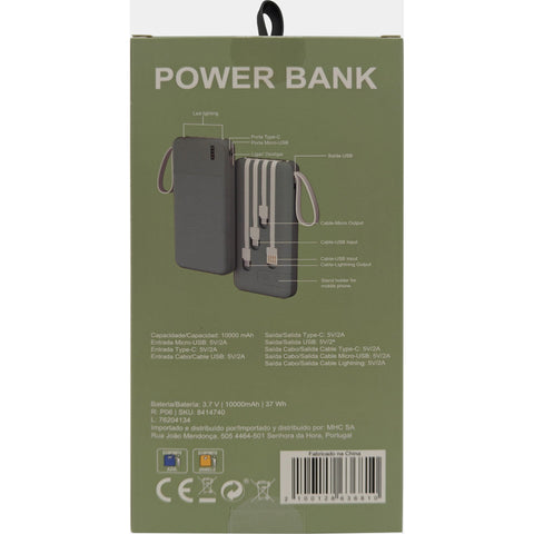 Power Bank 10.000 Mah Verde Fusion