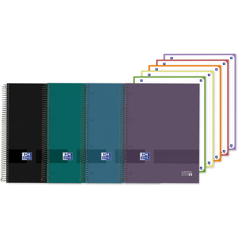 Caderno Espiral EuropeanBook 5 A4 Pautado (várias opções) Oxford