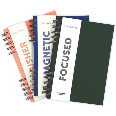 Caderno Espiral A5 Capa Dura Pautado Your Colour Peach Note!