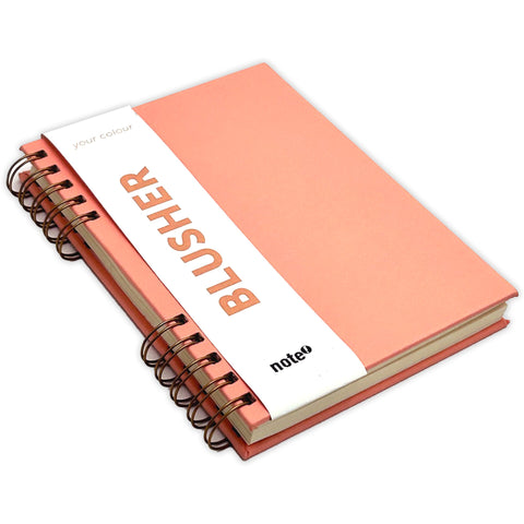 Caderno Espiral A5 Capa Dura Pautado Your Colour Peach Note!