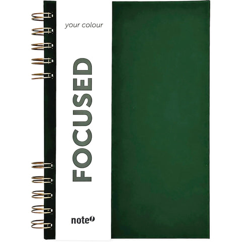 Caderno Espiral A5 Capa Dura Pautado Your Colour Verde Note!