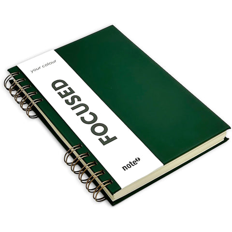 Caderno Espiral A5 Capa Dura Pautado Your Colour Verde Note!