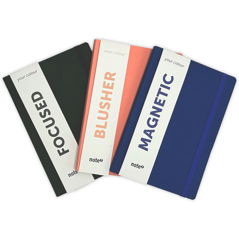 Caderno B5 Capa Dura com Elástico Pautado Your Colour Blusher Note!