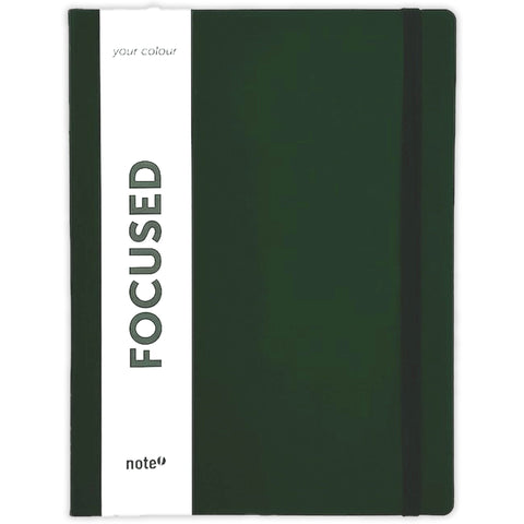 Caderno B5 Com Elástico Pautado 80 Folhas Your Colour Verde Note