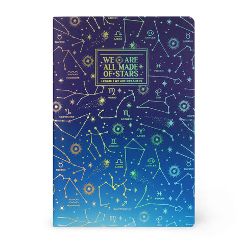 Caderno Com Linha Médio - Estrelas