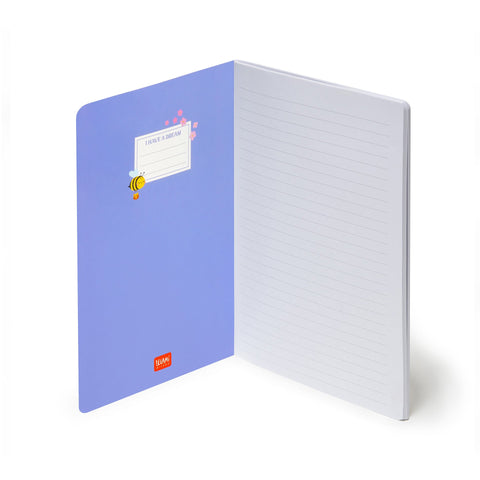 Caderno Com Linha Médio - Abelha