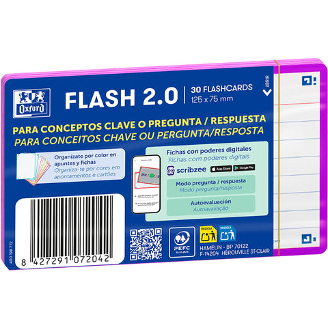 Flashcards 2.0 A7 30 Folhas Lilás Oxford