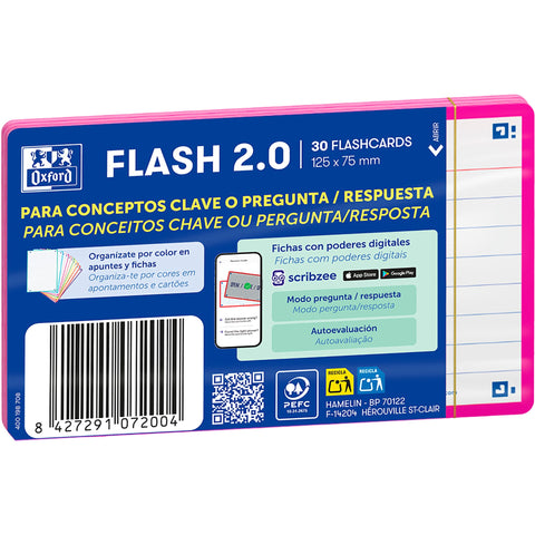 Flashcards 2.0 A7 30 Folhas Fucsi Oxford