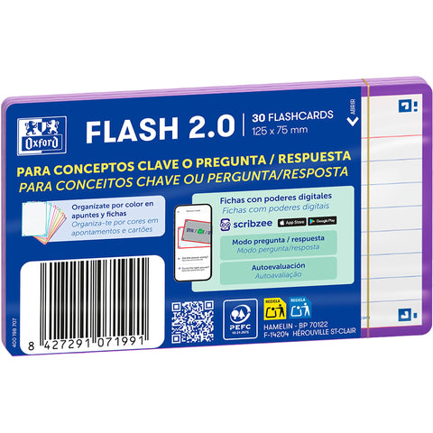 Flashcards 2.0 A7 30 Folhas Roxo Oxford