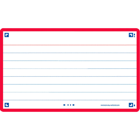 Flashcards 2.0 A7 30 Folhas Vermelho Oxford