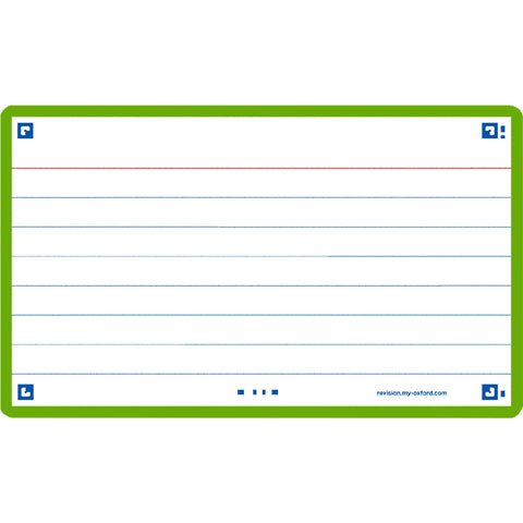Flashcards 2.0 A7 30 Folhas Verde Oxford