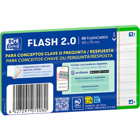 Flashcards 2.0 A7 30 Folhas Verde Oxford