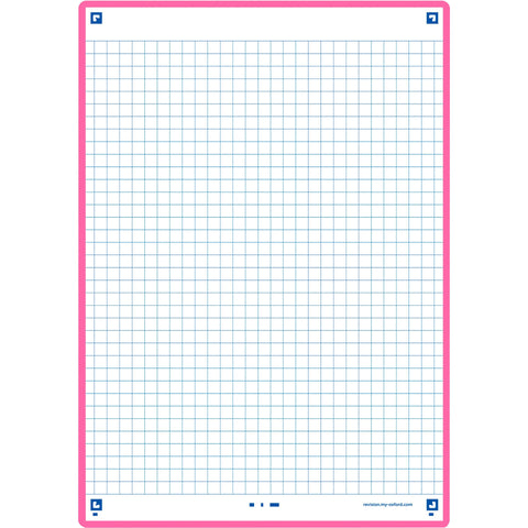 Flashcards 2.0 A5  30 Folhas Quadriculado Fucsia Oxford