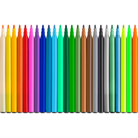 Marcador de Colorir Dinossauro 18+6 Unidades Faber Castell