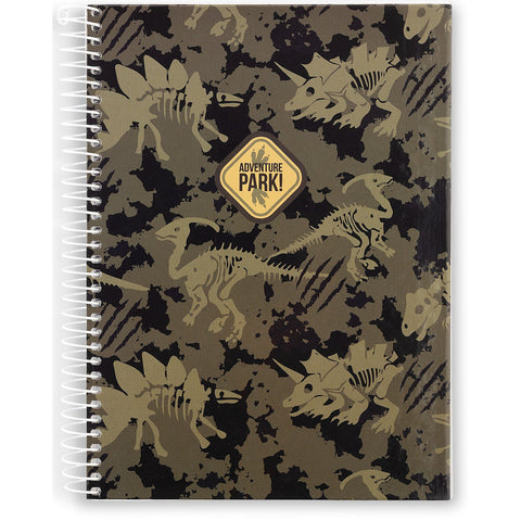 Caderno Espiral A5 Capa Dura Pautado T-Rex Note!