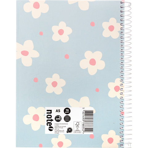Caderno Espiral A5 Capa Dura Pautado 100 Folhas Sunshine Note!