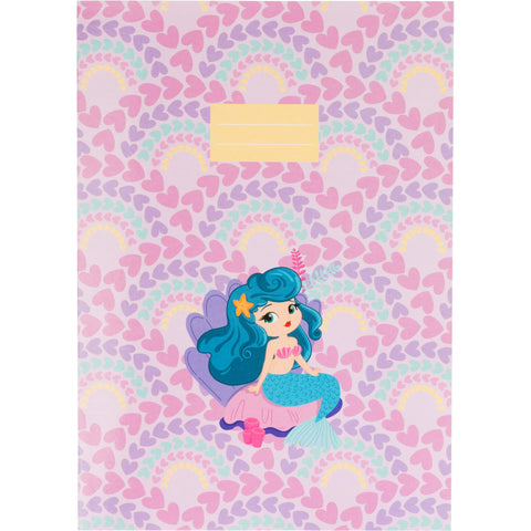Caderno Agrafado A4 Pautado 40 Folhas 60G Com cartaão Mermaid