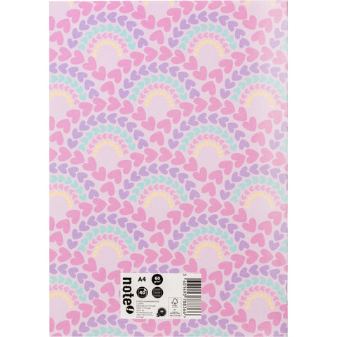 Caderno Agrafado A4 Pautado 40 Folhas 60G Com cartaão Mermaid
