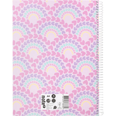 Caderno Espiral A4 Capa Dura Pautado 100 Folhas Mermaid Note!