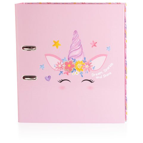 Pasta Arquivo A4 Lilás Unicorn Note!