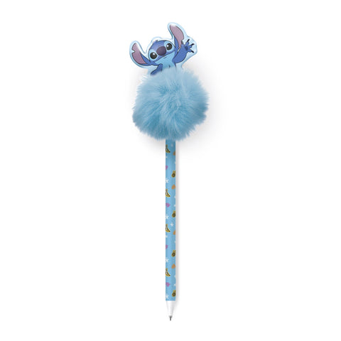Caneta Com Pompom Disney Stitch Tropical