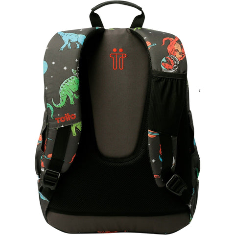 Mochila Com Base Borracha Dino Preto Totto