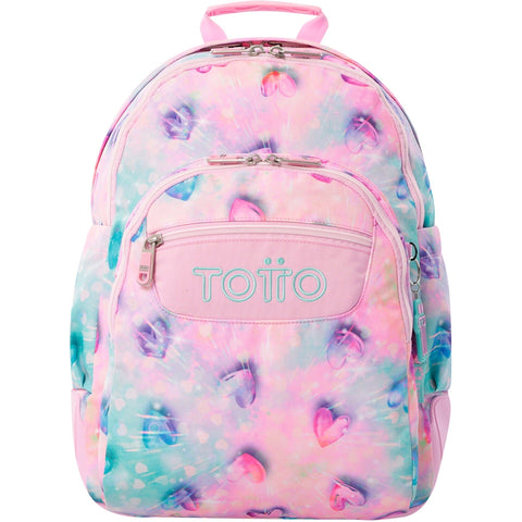 Mochila Com Base Borracha Corações Glitter