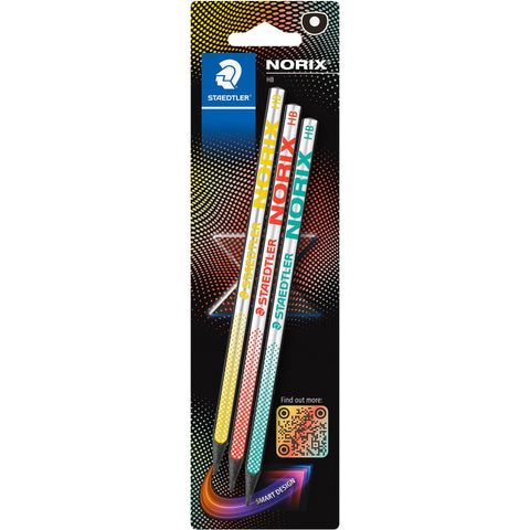 Lápis Grafite Hb Ergonómico Norix 3 Unidades