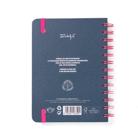 Agenda Wonder 25-26 Semanal Pequena - Boas Vibrações