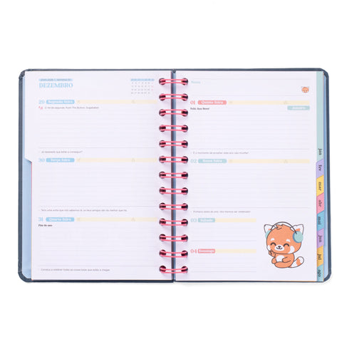 Agenda Wonder 25-26 Semanal Pequena - Boas Vibrações