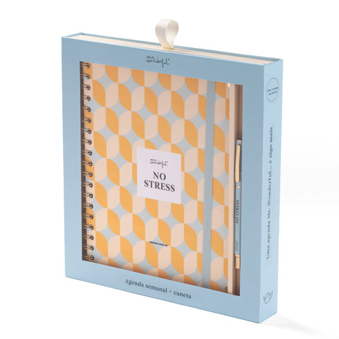 Conjunto Agenda 25-26 + Caneta - No Stress